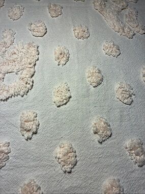 Textured Chenille fabric soft peach